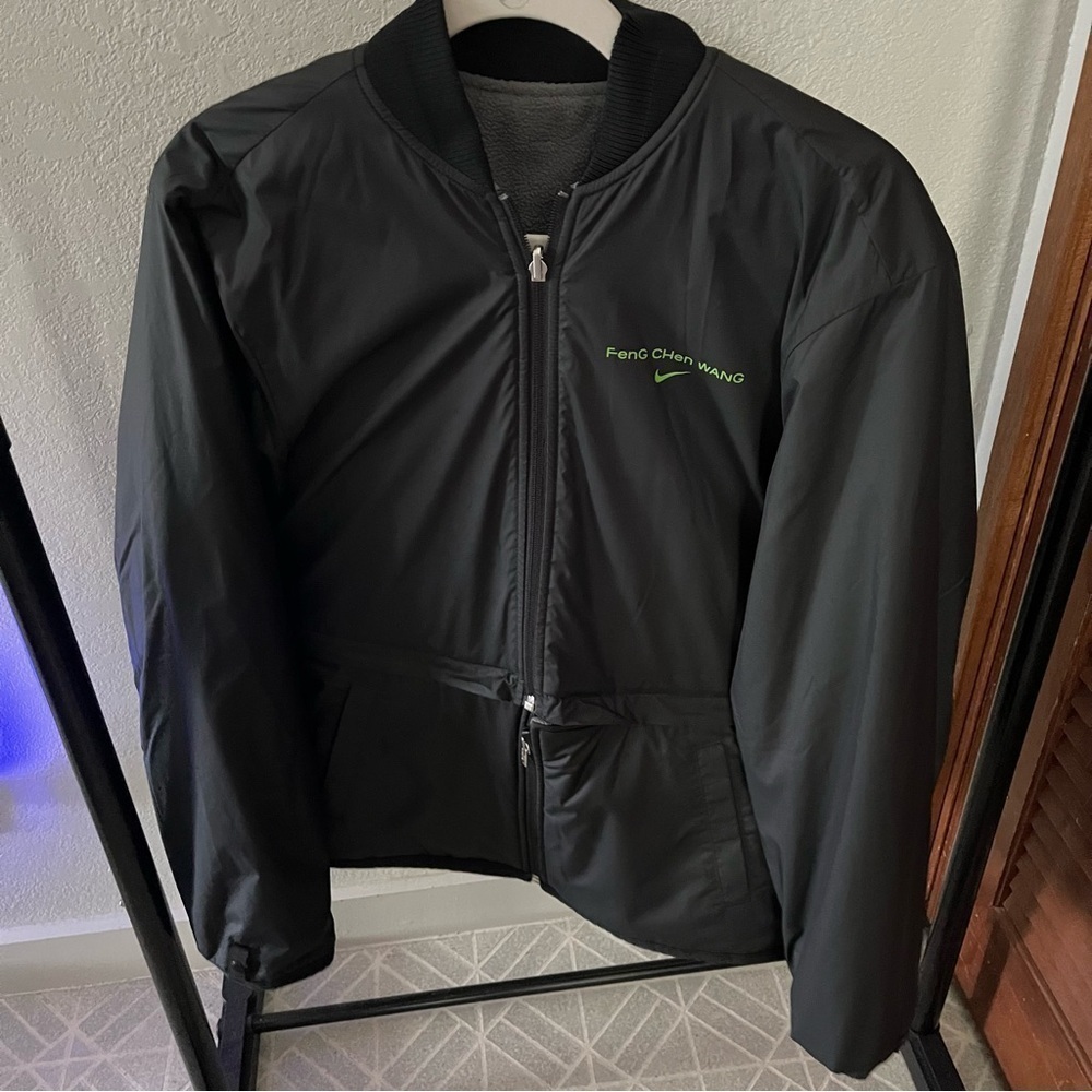 NIKE x FENG CHEN WANG sz S Inner Jacket Black Bomber Reversible Fleece